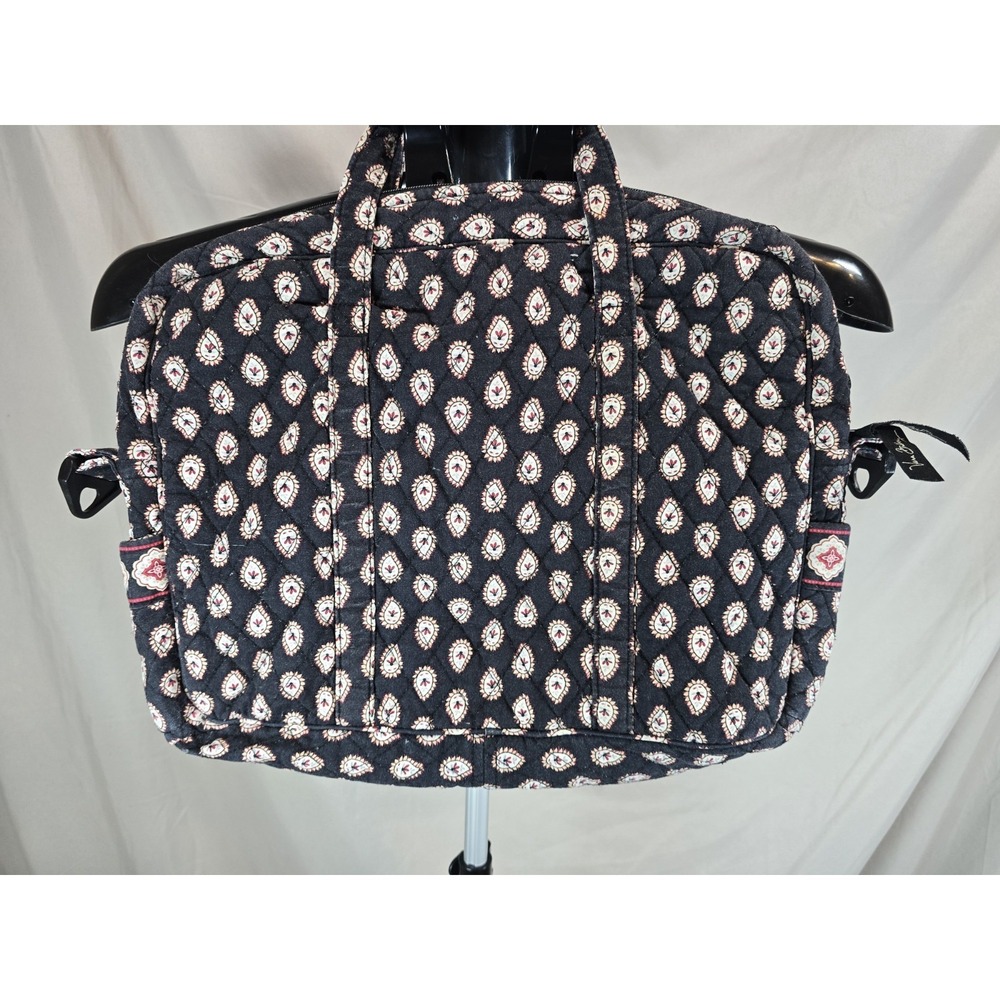 Vera Bradley Black Floral Laptop Bag Purse She Isnt Perfect But Its Discounted!